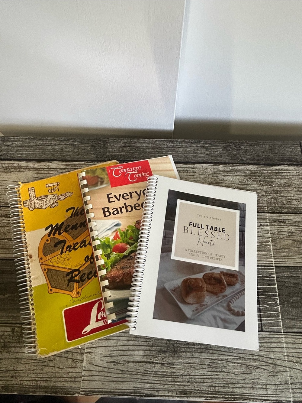Lot of 3 Cookbooks: Mennonite Treasury, Company’s Coming, Blessed Hearts